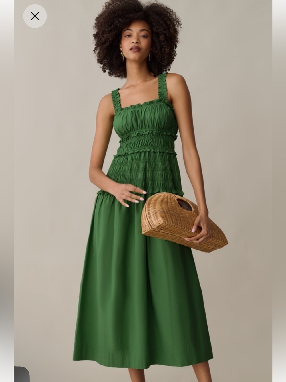 O.P.T Few Moda Freya Cotton Green Dress NWT Size Small